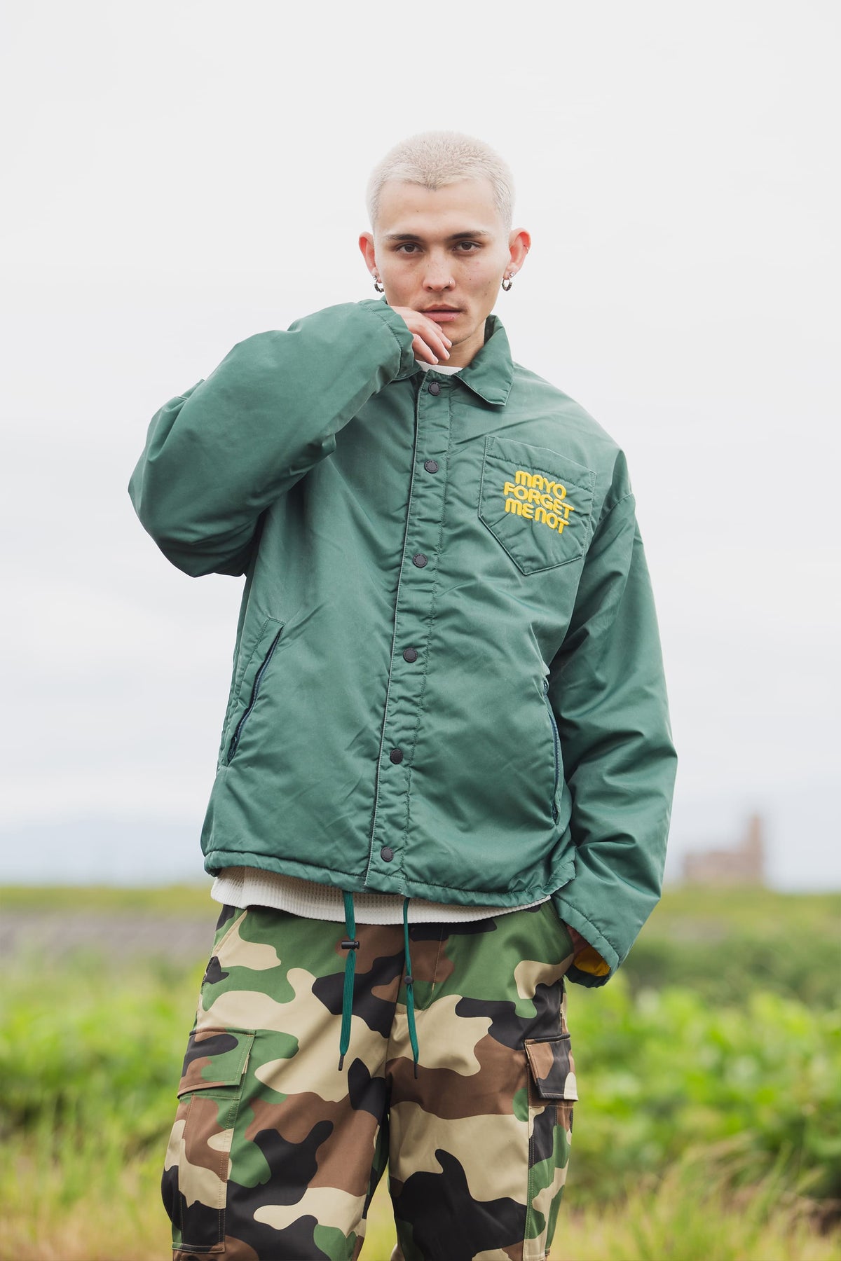 SNAKE CROSS BORN EMBROIDERY COACH JKT