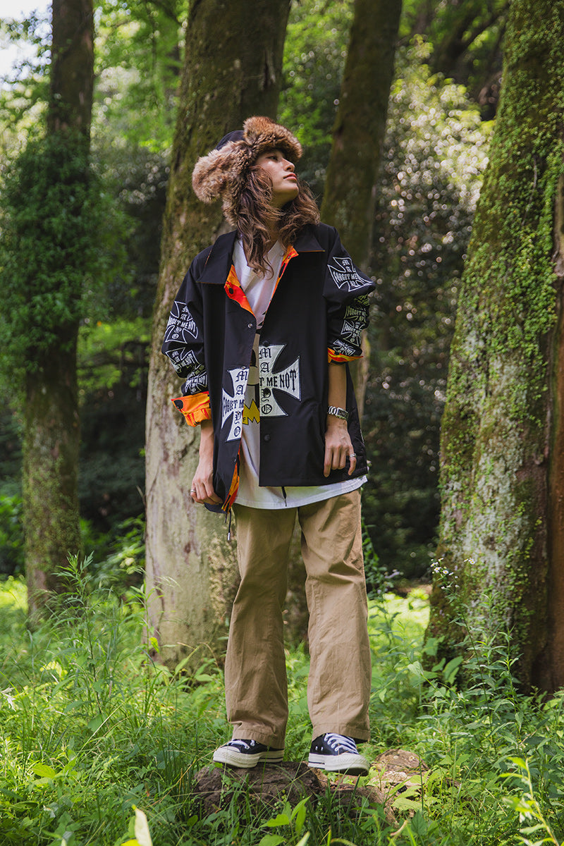 IRON CROSS EMBROIDERY REVERSIBLE COACH JKT