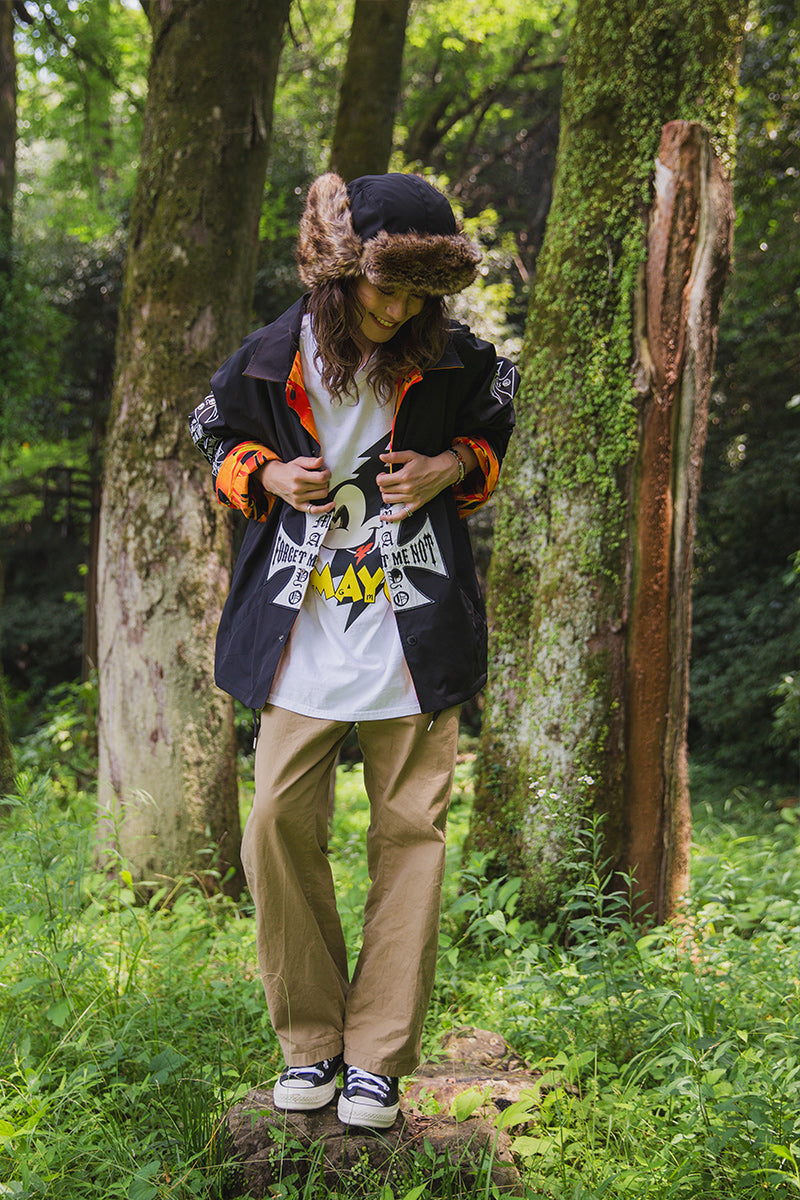 IRON CROSS EMBROIDERY REVERSIBLE COACH JKT