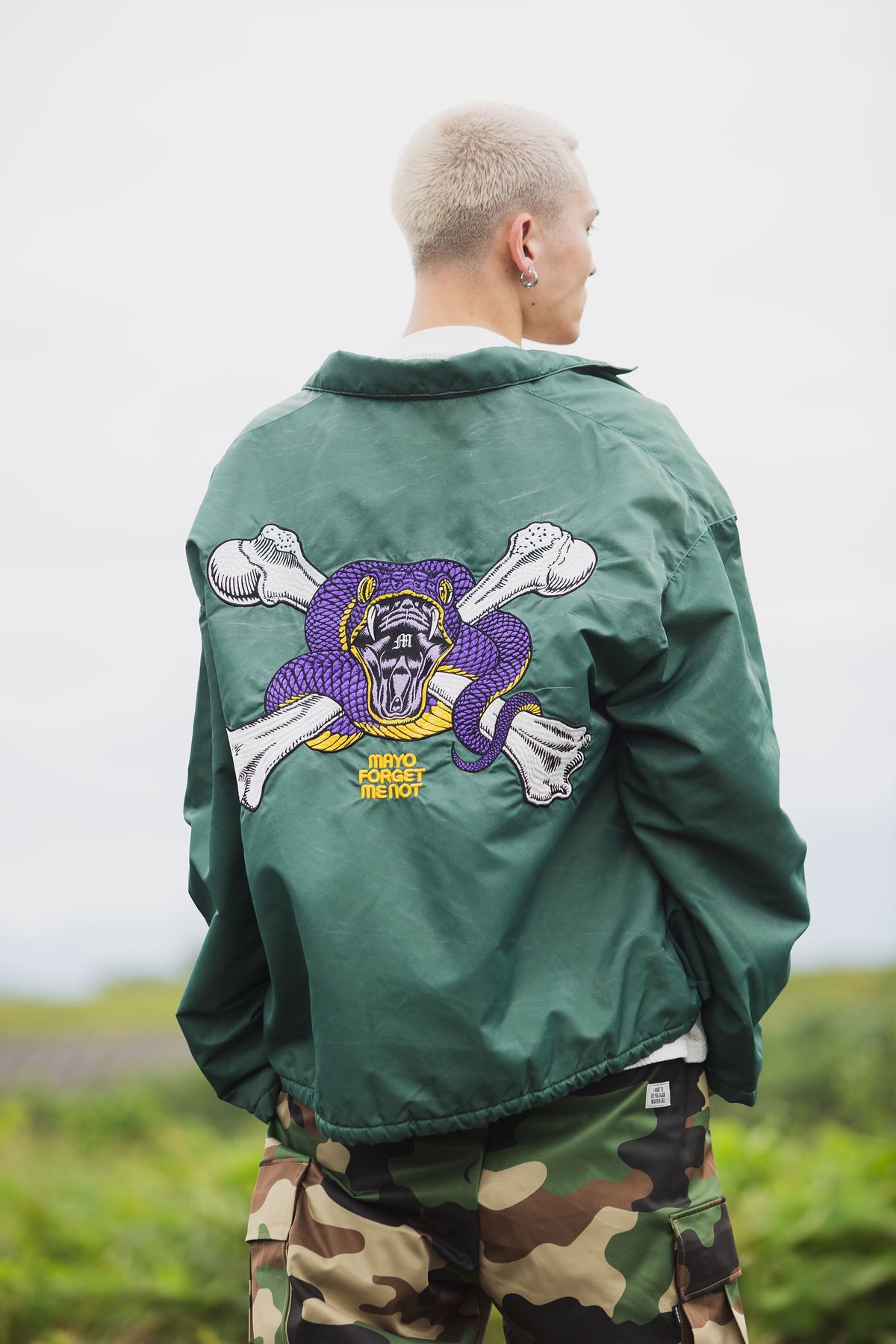 SNAKE CROSS BORN EMBROIDERY COACH JKT