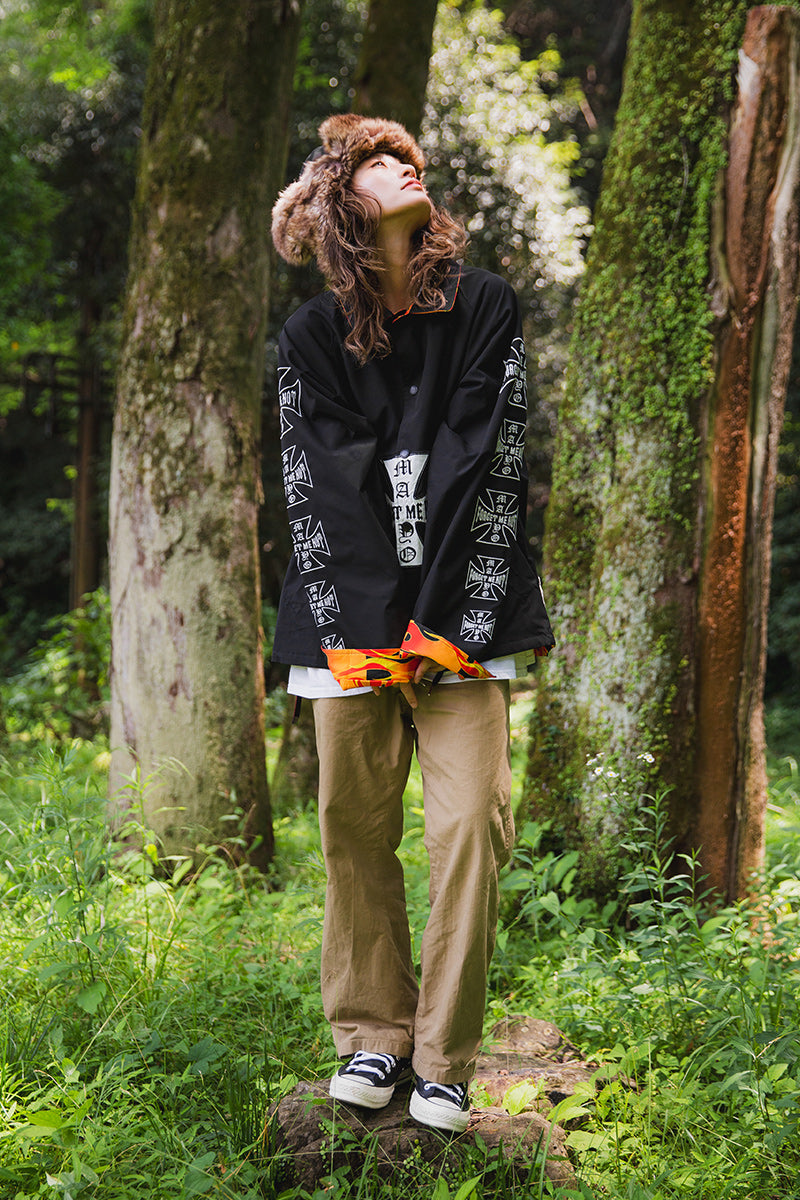 IRON CROSS EMBROIDERY REVERSIBLE COACH JKT