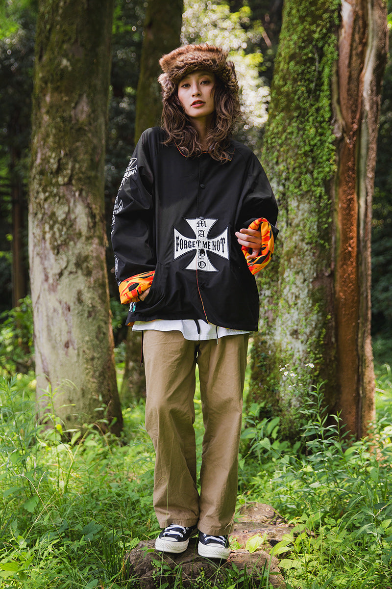 IRON CROSS EMBROIDERY REVERSIBLE COACH JKT