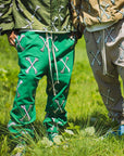 MAYO CROSS BONES EMBROIDERY SWEAT PANTS - GREEN