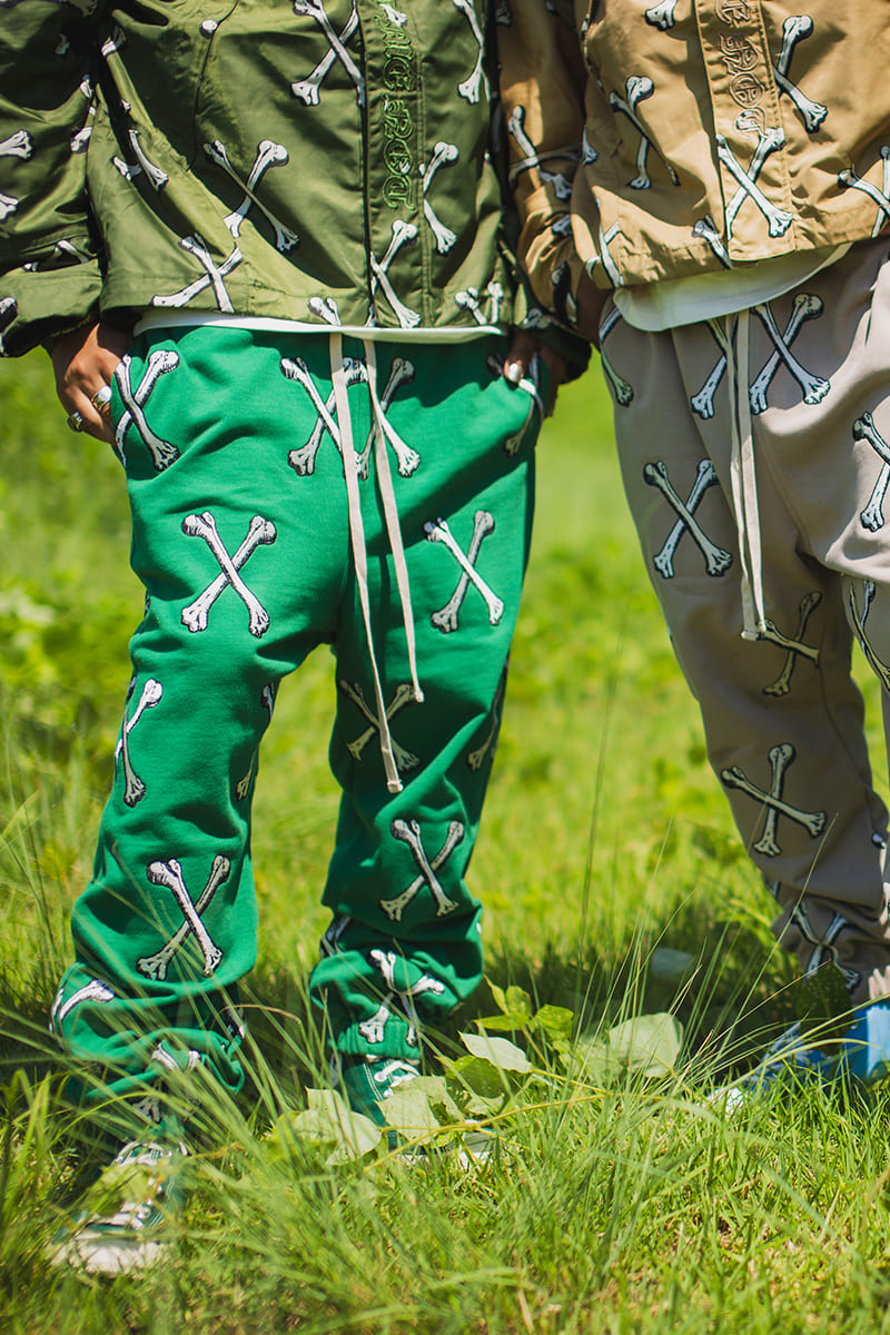 MAYO CROSS BONES EMBROIDERY SWEAT PANTS