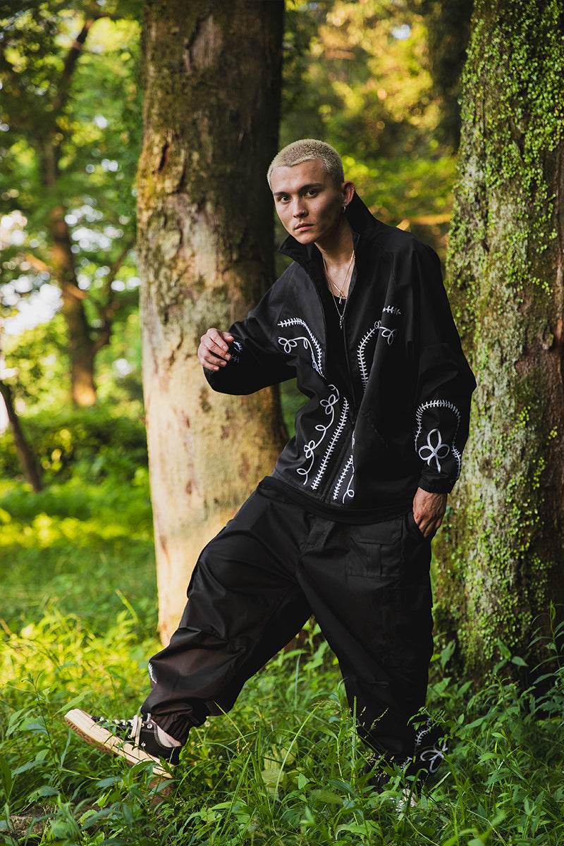 WESTERN EMBROIDERY NYLON JKT