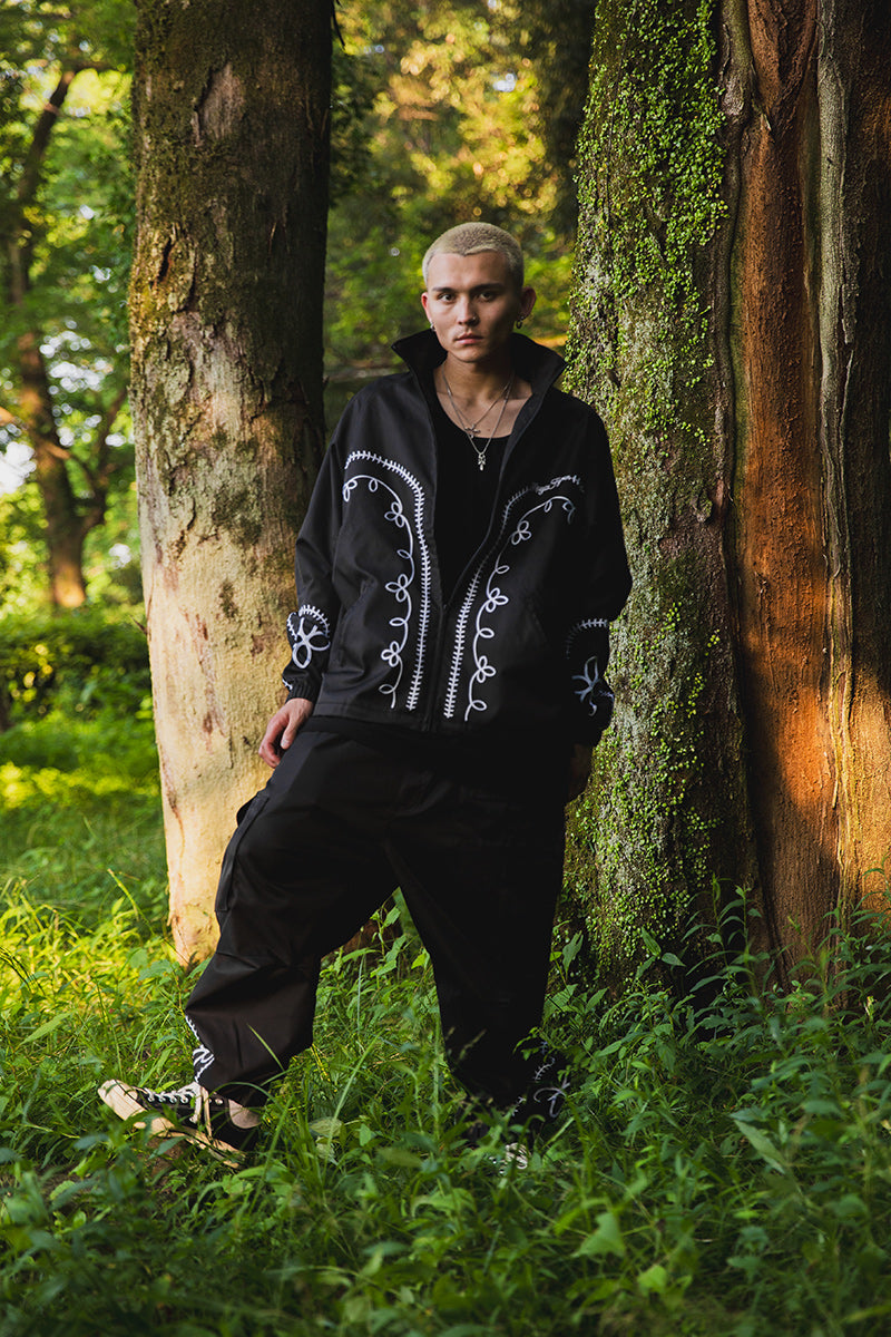 WESTERN EMBROIDERY NYLON JKT
