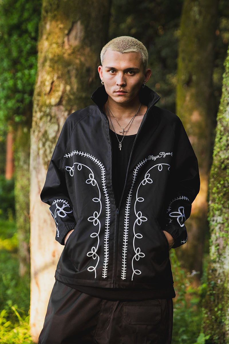 WESTERN EMBROIDERY NYLON JKT