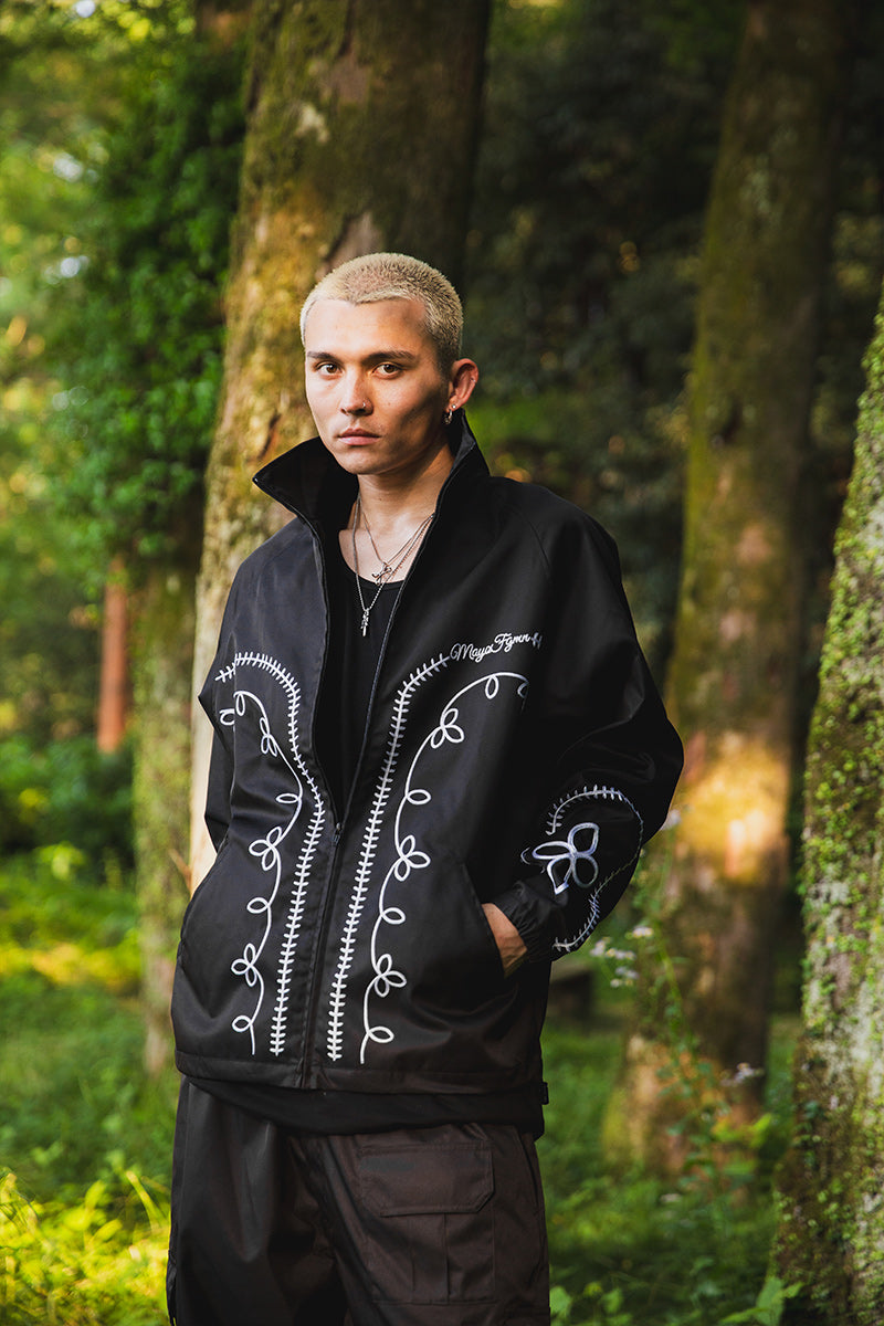 WESTERN EMBROIDERY NYLON JKT