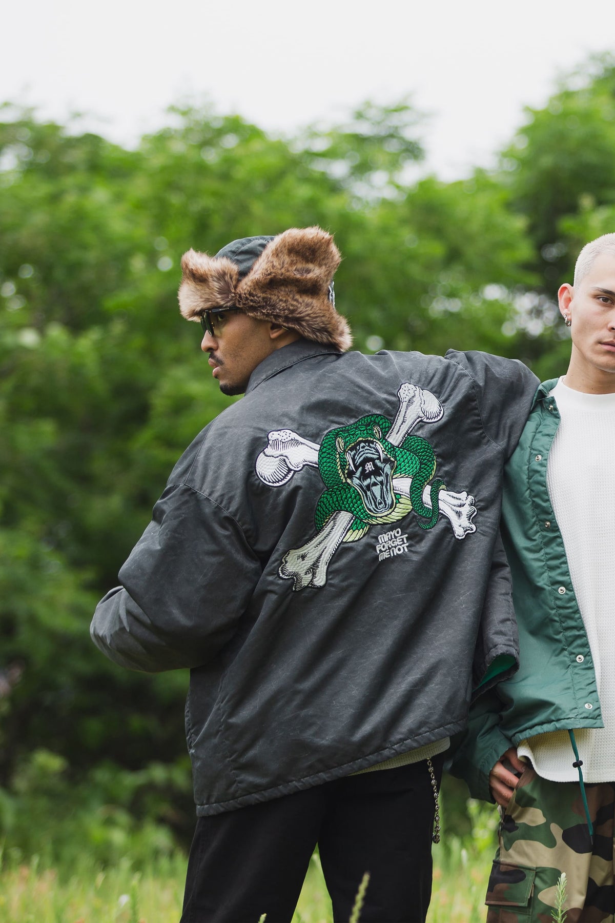 SNAKE CROSS BORN EMBROIDERY COACH JKT