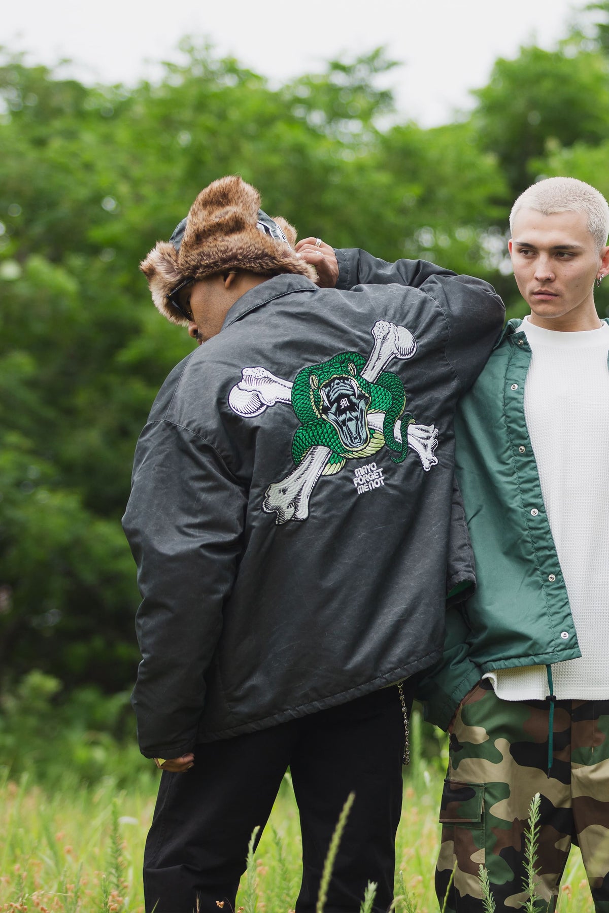 MAYO LOGO EMBROIDERY FADE NYLON BOA CAP