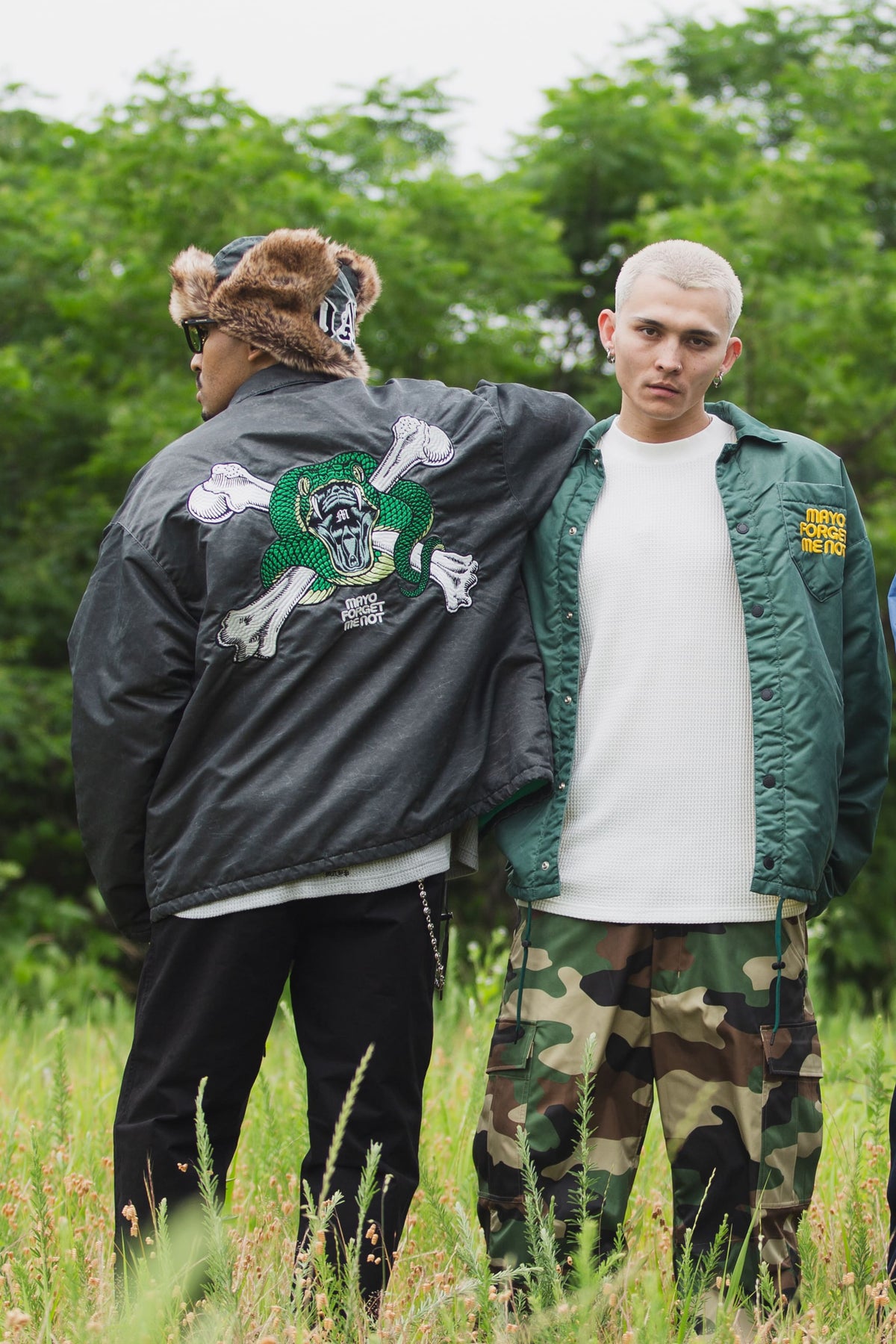 MAYO LOGO EMBROIDERY FADE NYLON BOA CAP