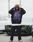 GREAT MAYO THUNDER EMBROIDERY ZIP UP HOODIE