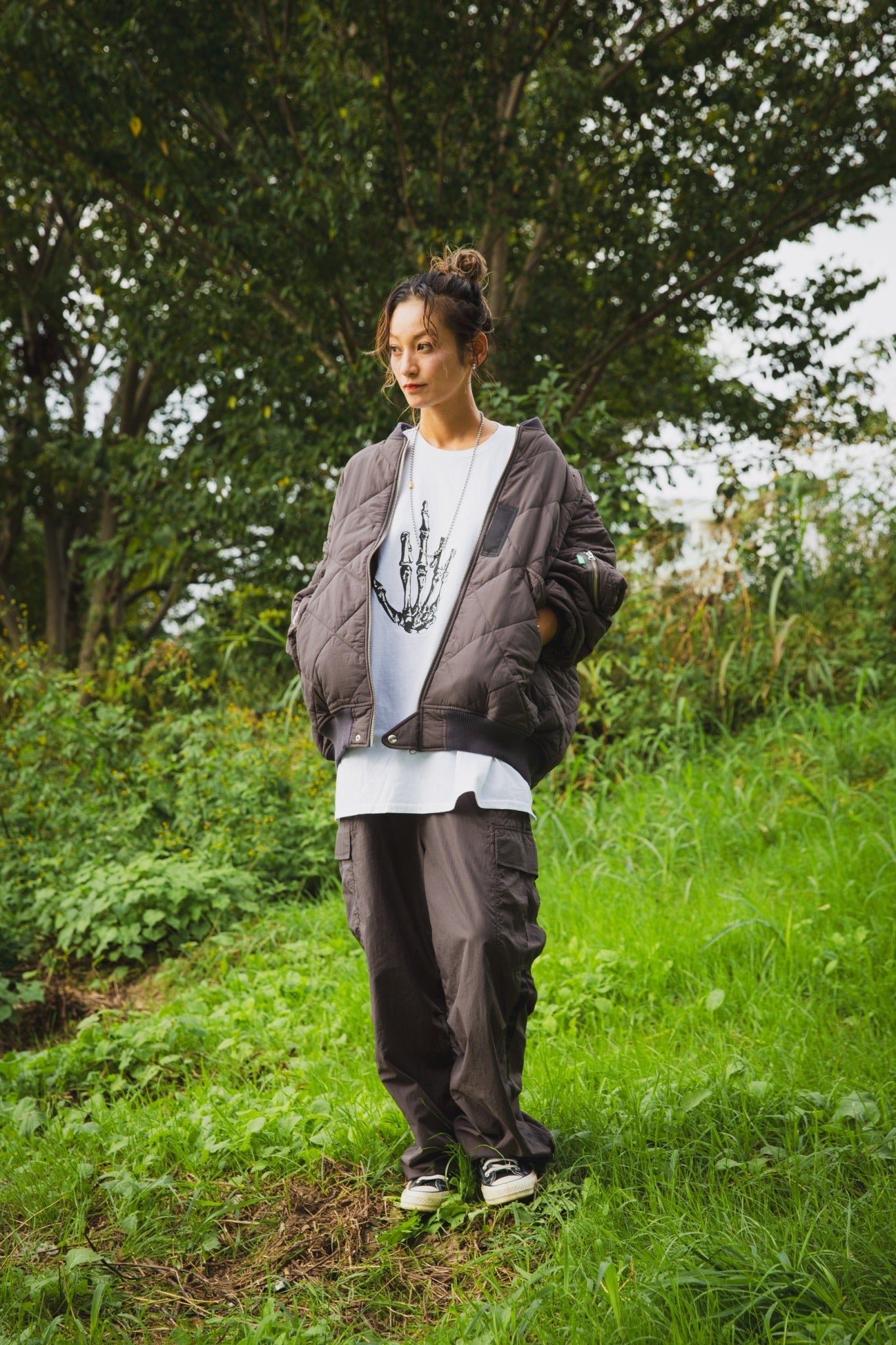 EAGLE EMBROIDERY NYLON JKT – MAYO