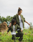 【KIDS】EAGLE  EMBROIDERY NYLON JKT -   OLIVE