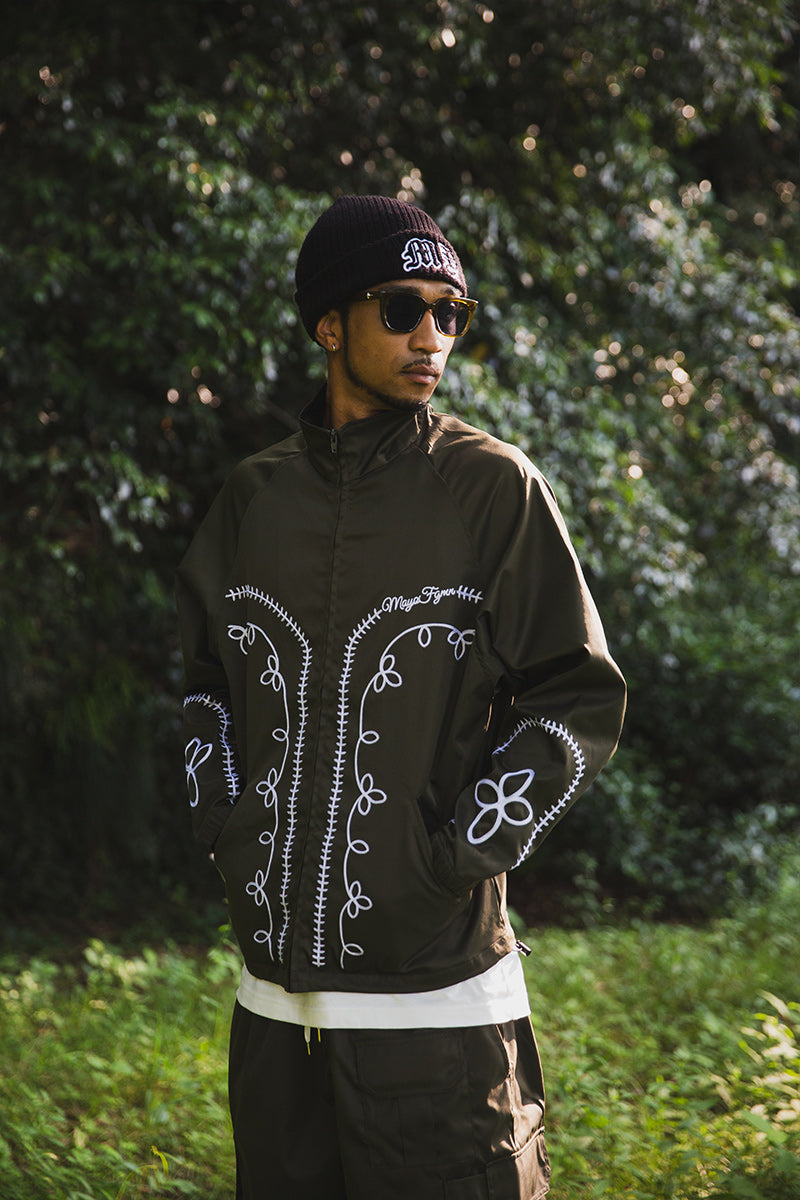 WESTERN EMBROIDERY NYLON JKT