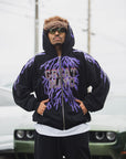 GREAT MAYO THUNDER EMBROIDERY ZIP UP HOODIE