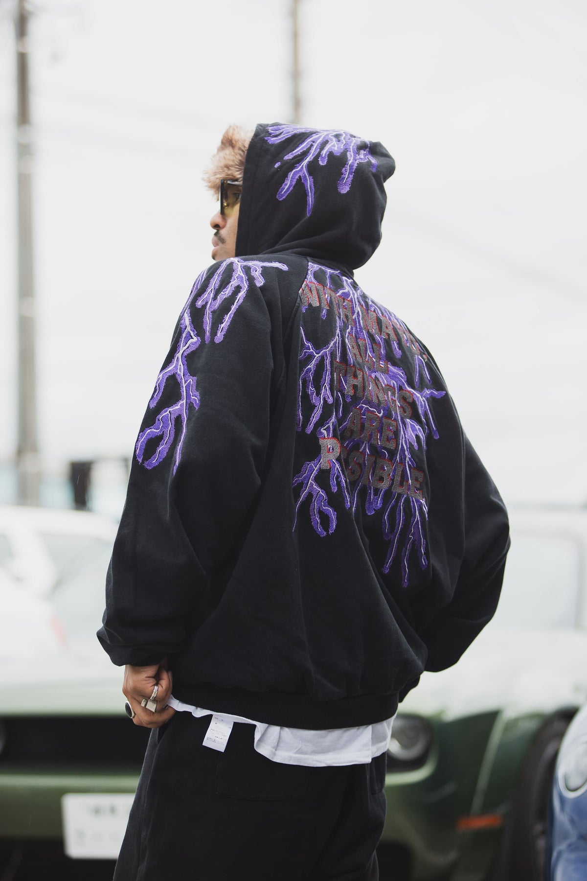 GREAT MAYO THUNDER EMBROIDERY ZIP UP HOODIE
