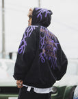 GREAT MAYO THUNDER EMBROIDERY ZIP UP HOODIE