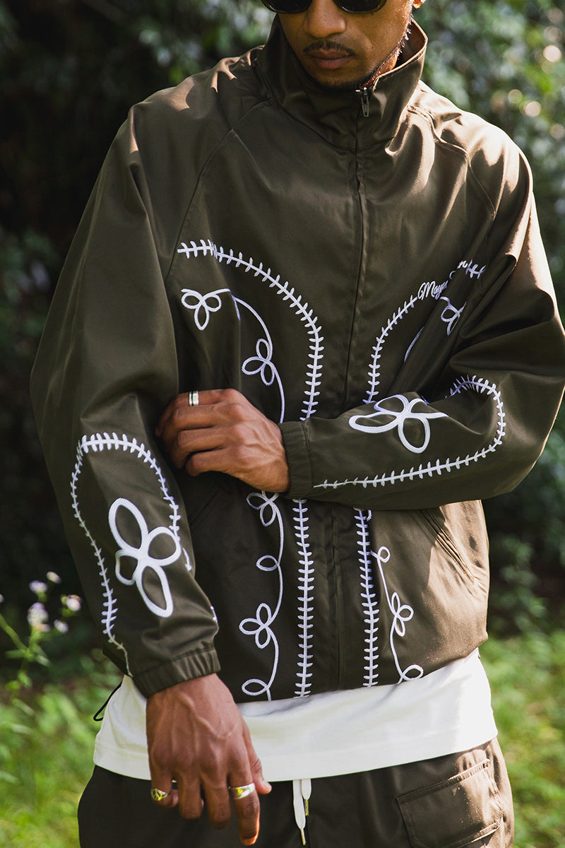 WESTERN EMBROIDERY NYLON JKT