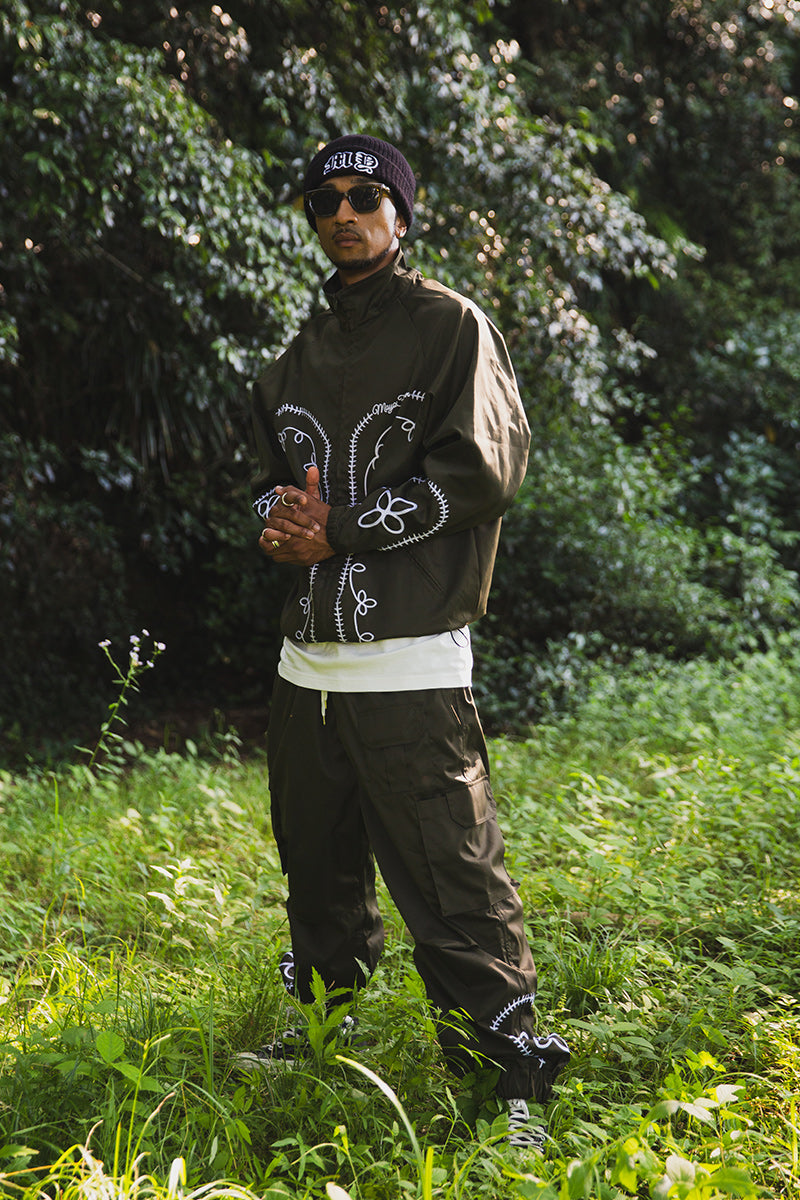 WESTERN EMBROIDERY NYLON JKT