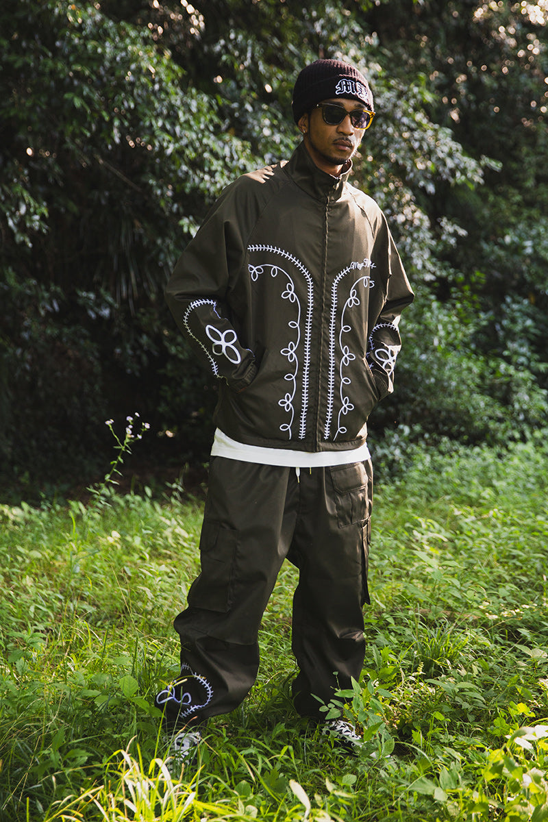 WESTERN EMBROIDERY NYLON JKT