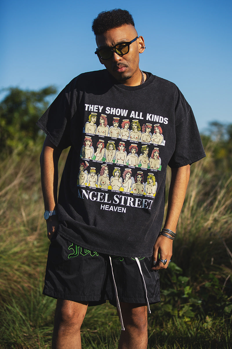 ANGEL STREET PRINT SHORT SLEEVE TEE