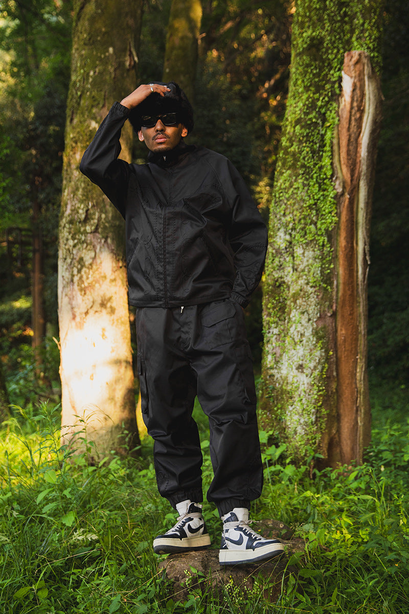 WESTERN EMBROIDERY NYLON JKT