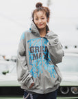 GREAT MAYO THUNDER EMBROIDERY ZIP UP HOODIE