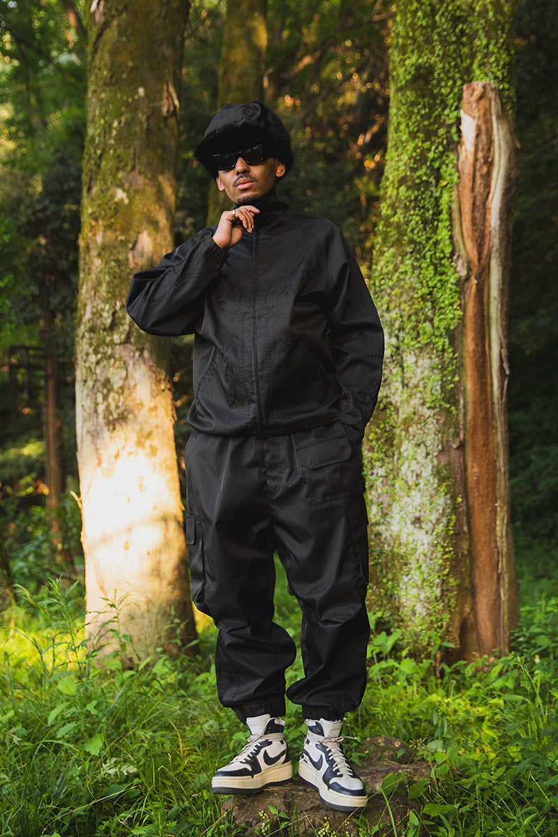 WESTERN EMBROIDERY NYLON JKT