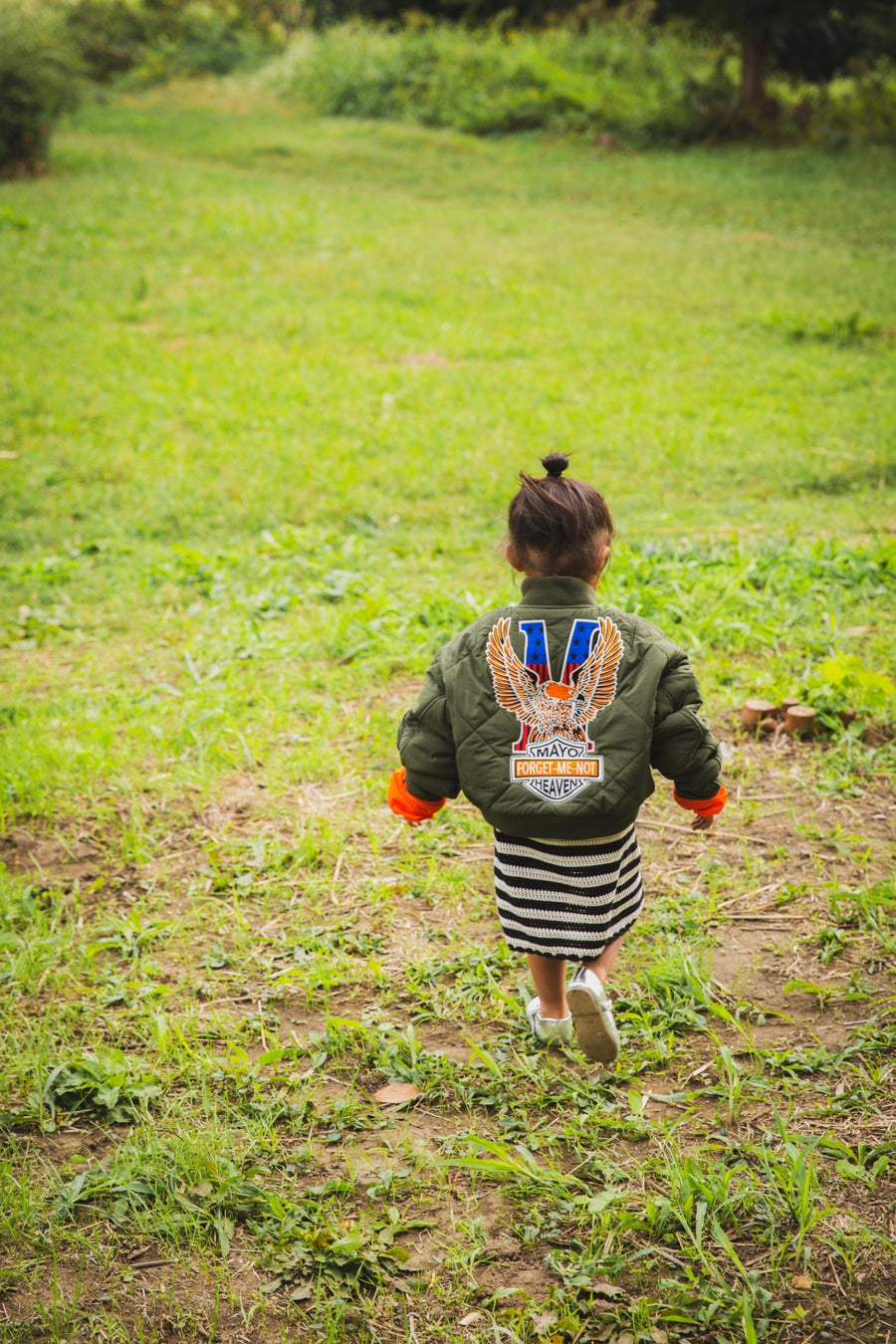 【KIDS】EAGLE  EMBROIDERY NYLON JKT -   OLIVE