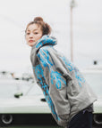 GREAT MAYO THUNDER EMBROIDERY ZIP UP HOODIE
