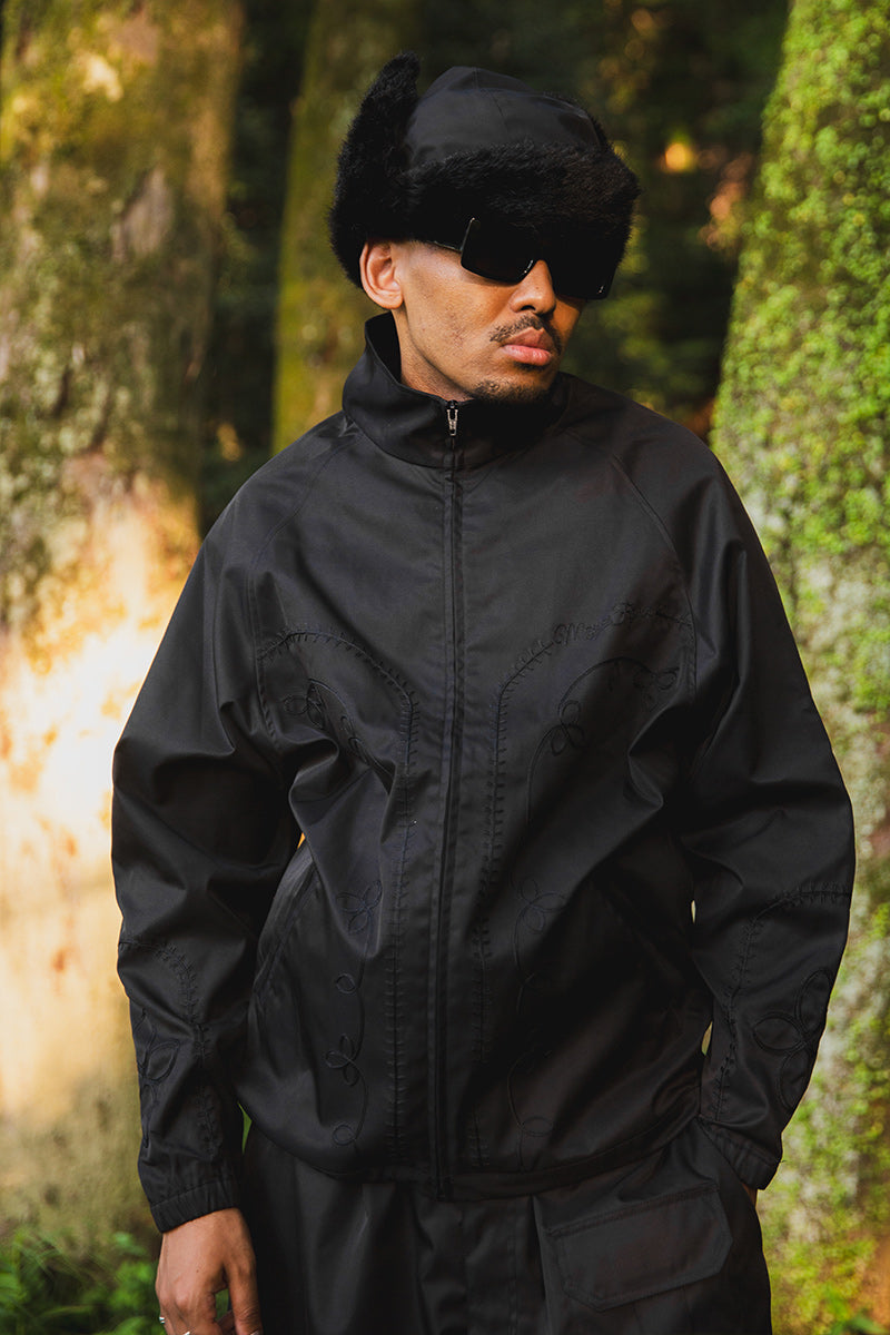 WESTERN EMBROIDERY NYLON JKT