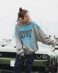 GREAT MAYO THUNDER EMBROIDERY ZIP UP HOODIE