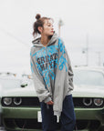 GREAT MAYO THUNDER EMBROIDERY ZIP UP HOODIE