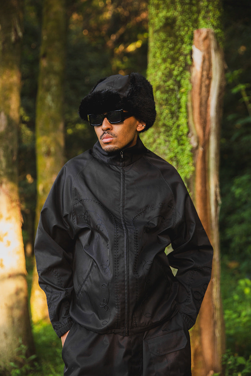 WESTERN EMBROIDERY NYLON JKT