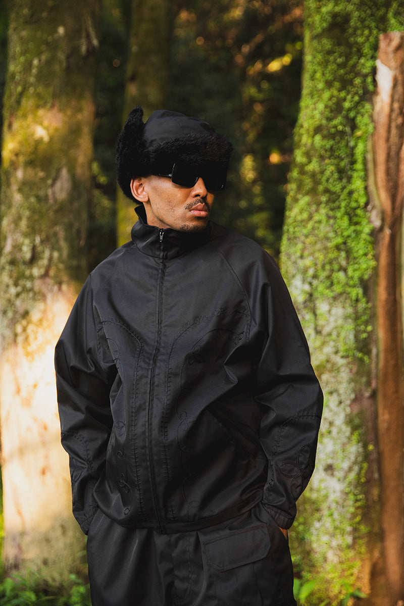 WESTERN EMBROIDERY NYLON JKT