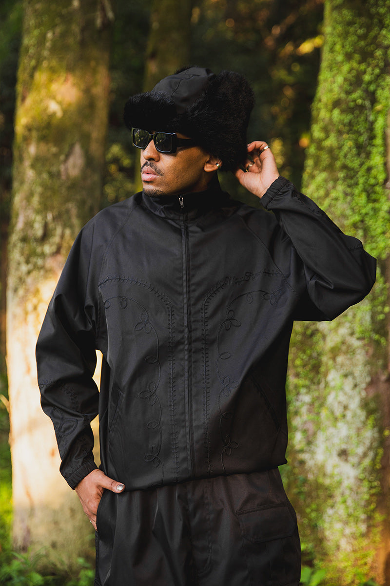 WESTERN EMBROIDERY NYLON JKT