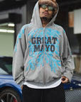 GREAT MAYO THUNDER EMBROIDERY ZIP UP HOODIE