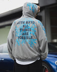 GREAT MAYO THUNDER EMBROIDERY ZIP UP HOODIE