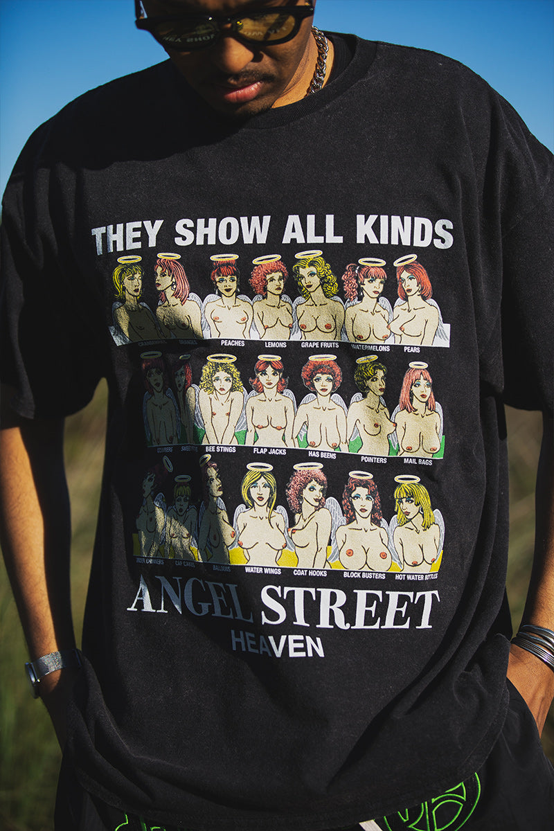 ANGEL STREET PRINT SHORT SLEEVE TEE