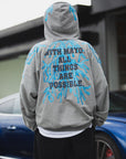 GREAT MAYO THUNDER EMBROIDERY ZIP UP HOODIE