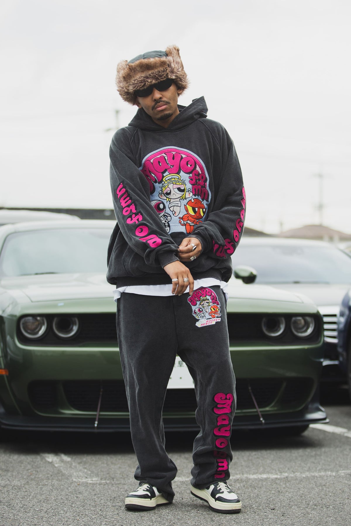 POWERPUFF MAYO EMBROIDERY SWEAT PANTS
