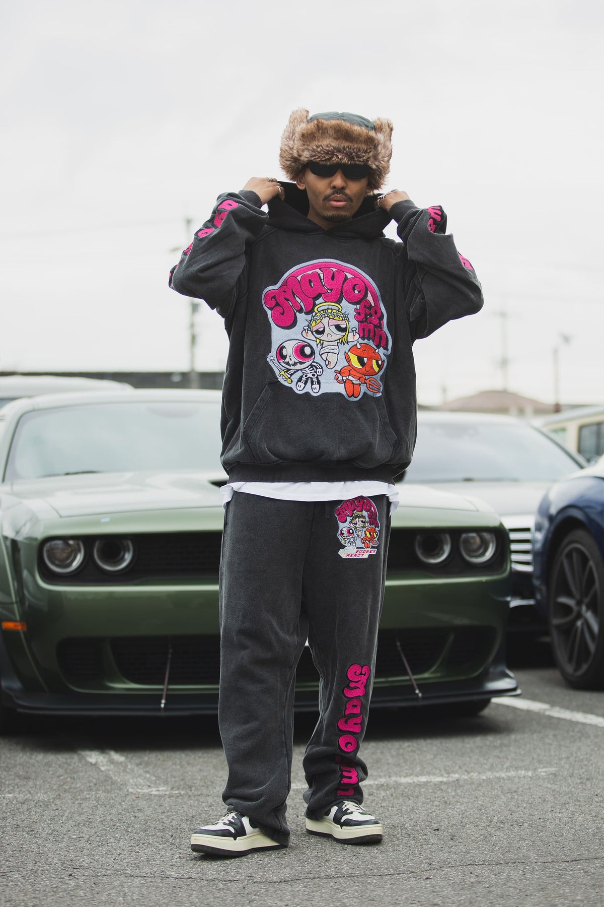 POWERPUFF MAYO EMBROIDERY SWEAT PANTS