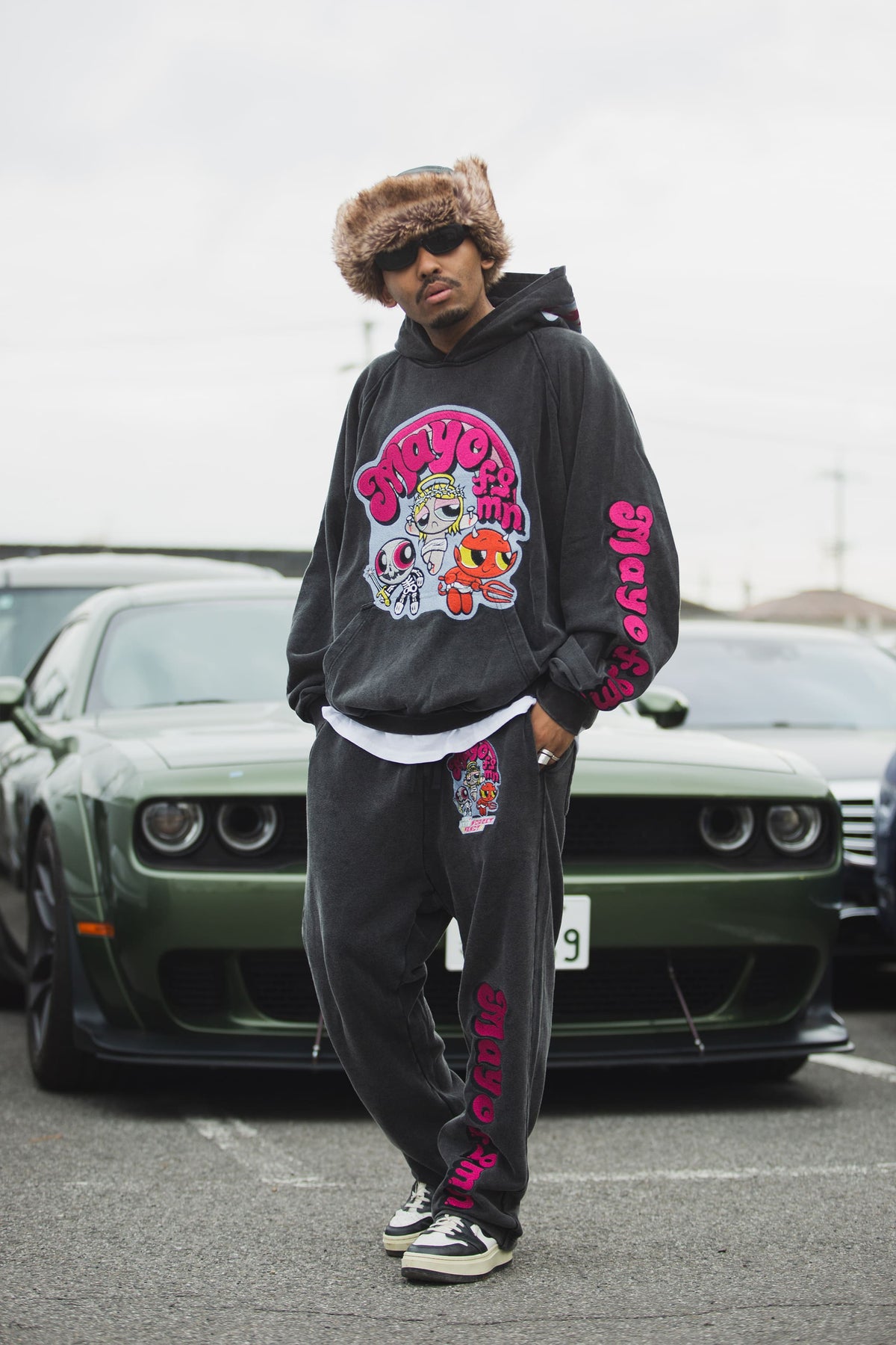 POWERPUFF MAYO EMBROIDERY SWEAT PANTS