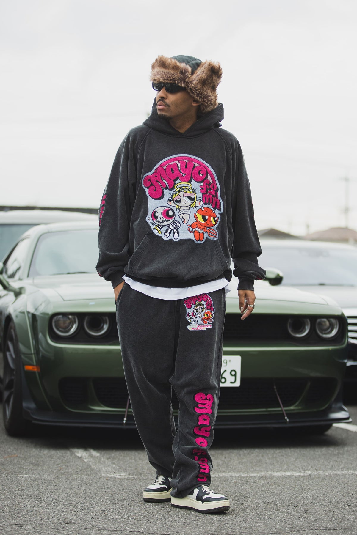POWERPUFF MAYO EMBROIDERY SWEAT PANTS