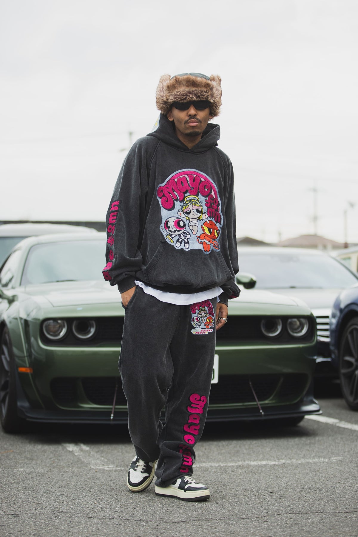 POWERPUFF MAYO EMBROIDERY SWEAT PANTS