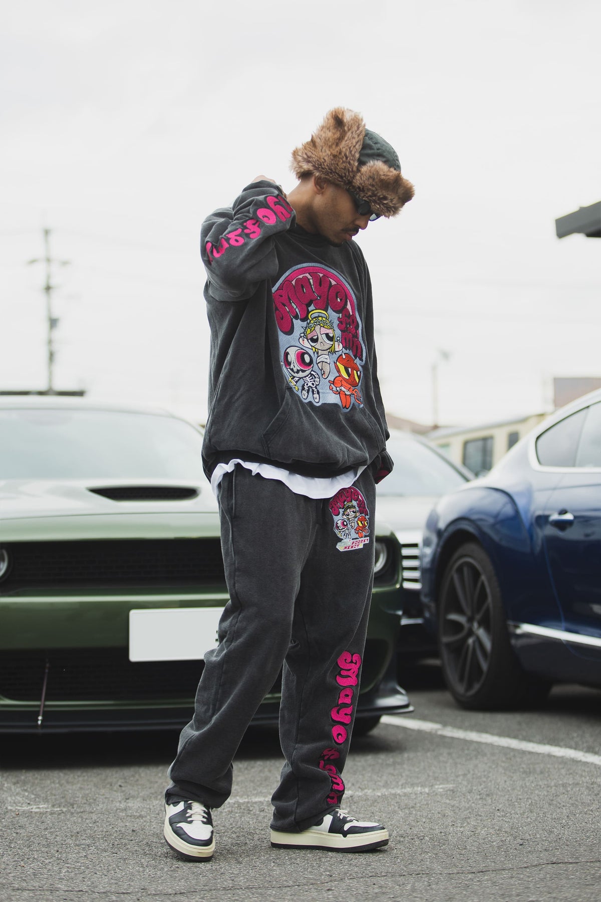 POWERPUFF MAYO EMBROIDERY SWEAT PANTS