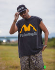 I'M LOVING IT PRINT SHORT SLEEVELESS TEE