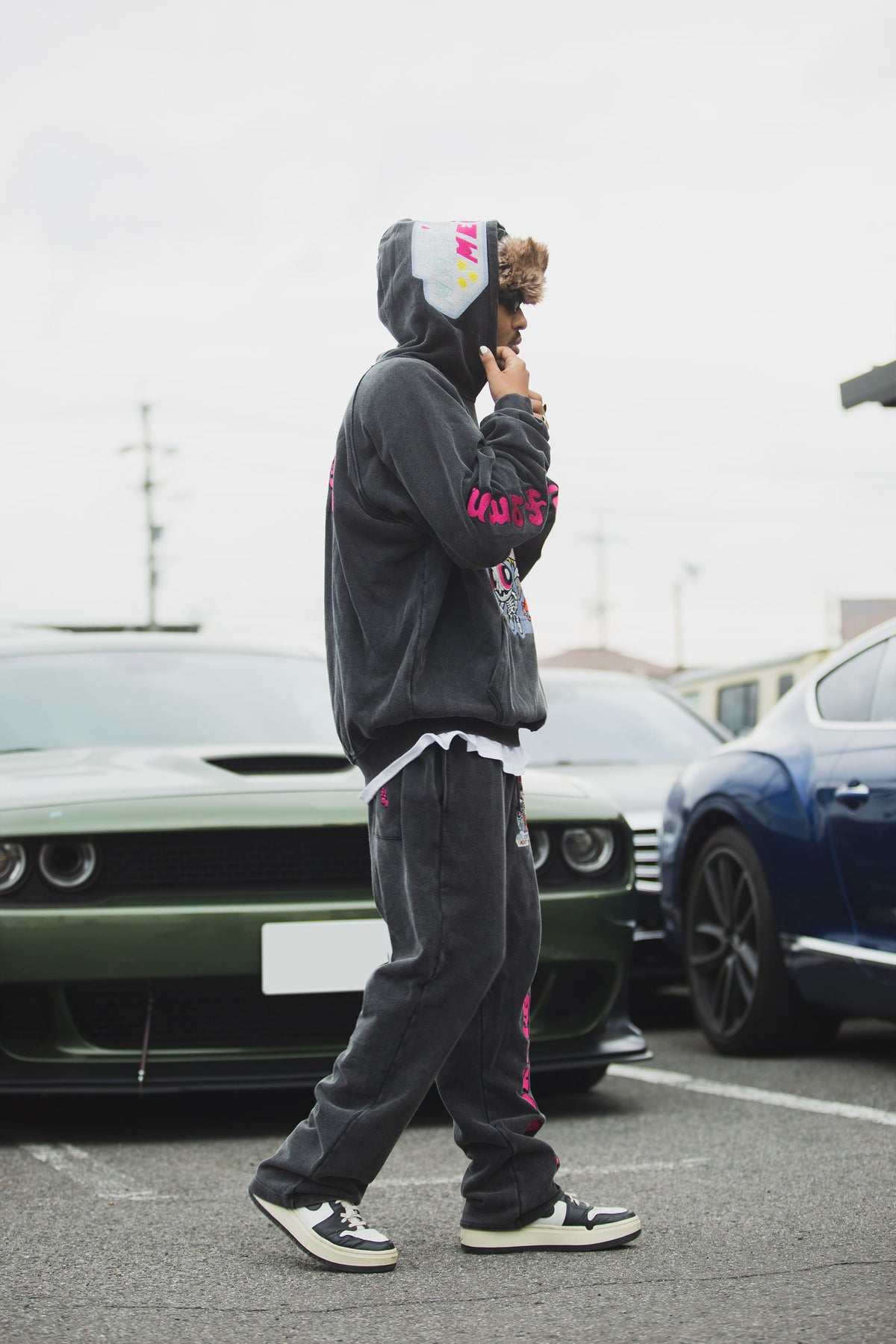 POWERPUFF MAYO EMBROIDERY SWEAT PANTS