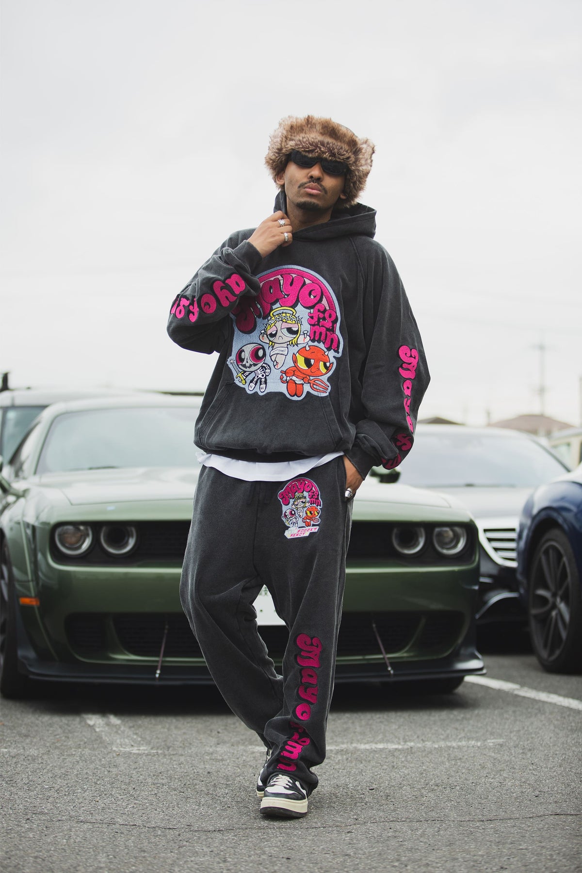 POWERPUFF MAYO EMBROIDERY SWEAT PANTS